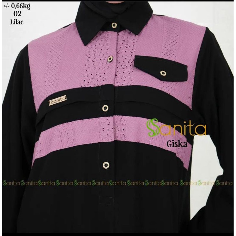 Fashion muslim wanita Dress muslim only giska by sanita Gamis only dewasa terbaru