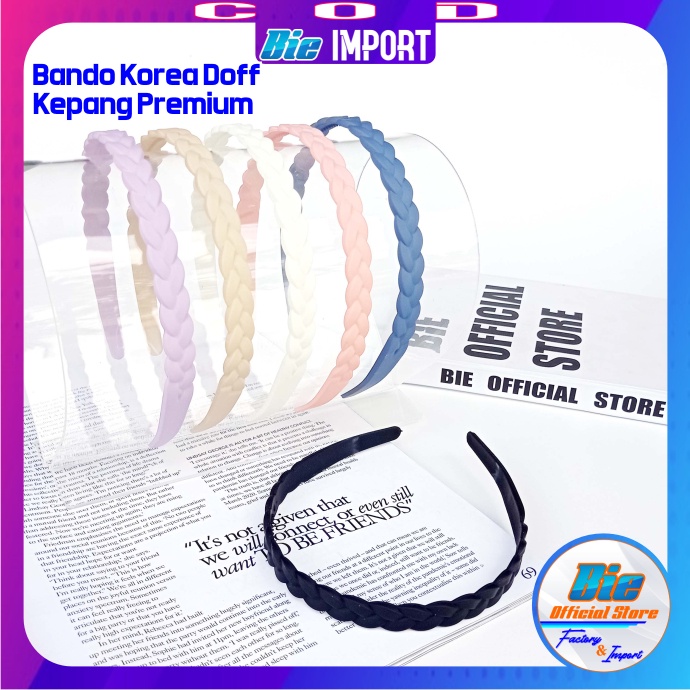 Bando Doff Korea Premium Motif Kepang Impor Best Seller