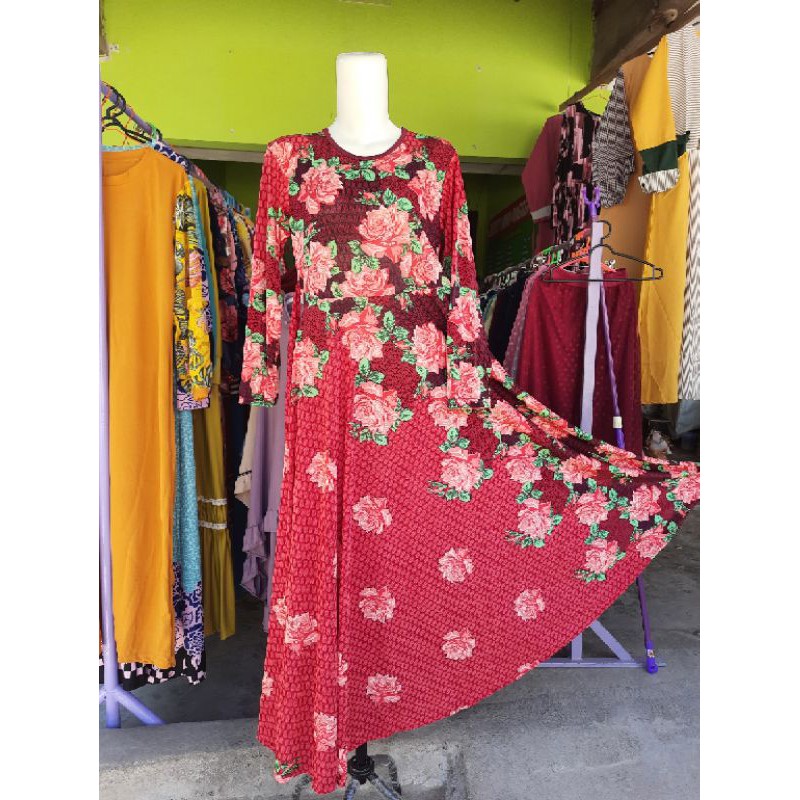 Gamis Wanita Jersey Klok