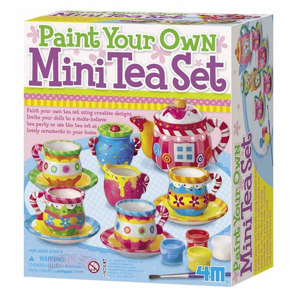 

TERLARIS Mainan Kreatif Melukis 4M Paint Your Own Mini Tea Set/CAT AKRILIK SET/CAT AKRILIK SET 24 WARNA/CAT AKRILIK PASTEL/CAT AIR/CAT AIR LUKIS SET/CAT AIR GIOTTO/KUAS LUKIS 1 SET/KUAS LUKIS KECIL/KUAS LUKIS LENGKAP/KANVAS LUKIS/KANVAS LUKIS