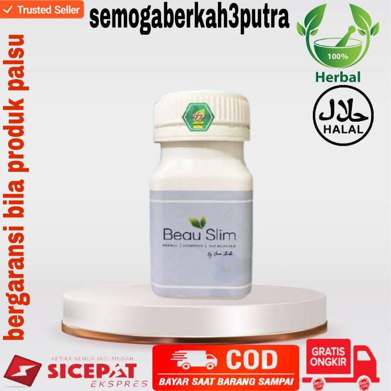 Beauslim Kapsul Obat Minuman Pelangsing Perut Buncit Diet Penurun Pengecil Berat Badan Wanita Herbal