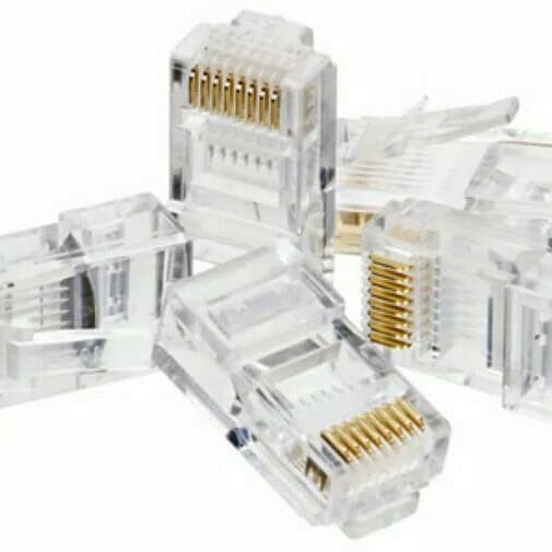 CONEKTOR ETHERNET RJ45 CAT5 JACK KONEKTOR RJ45 KEPALA KABEL UTP LAN RJ45