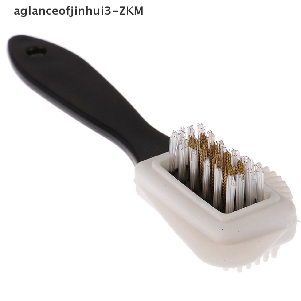 [AGID] 1PcsBlack 3 Side Cleaning Brush Suede Nubuck Boot Shoes S Shape Shoe Cleaner  [zkm]