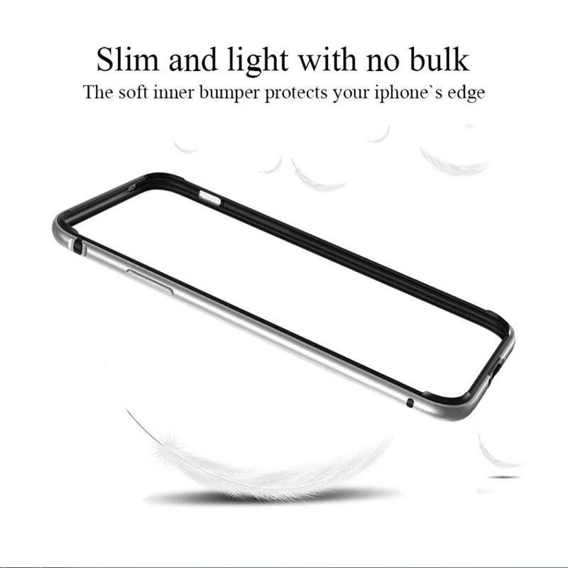 Casing Bumper Case Aluminum Alloy Metal + Silikon Anti Benturan Untuk iPhone 13 / 12 Pro MAX / 12 / 13