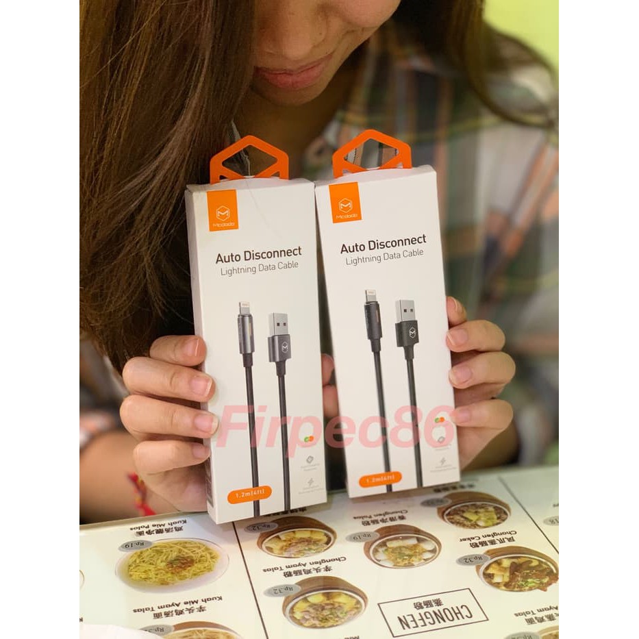 [READY] F86 Auto Disconnect Lightning Data Cable iPhone New Upgrade 2018ORIGINAL -CHARGER IPHONE