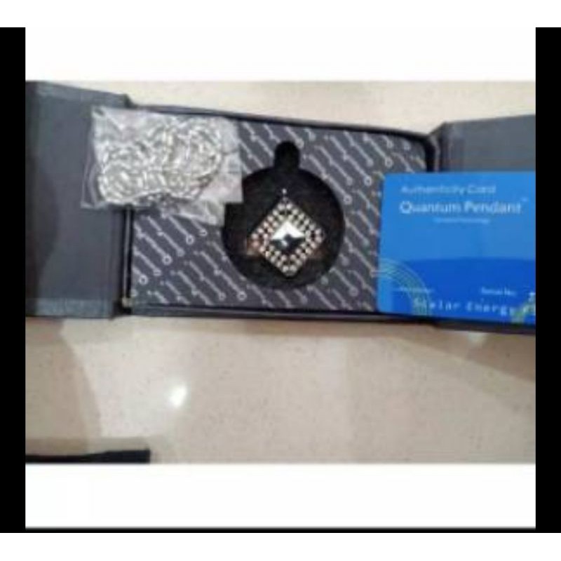 Kalung pendant persegi silver