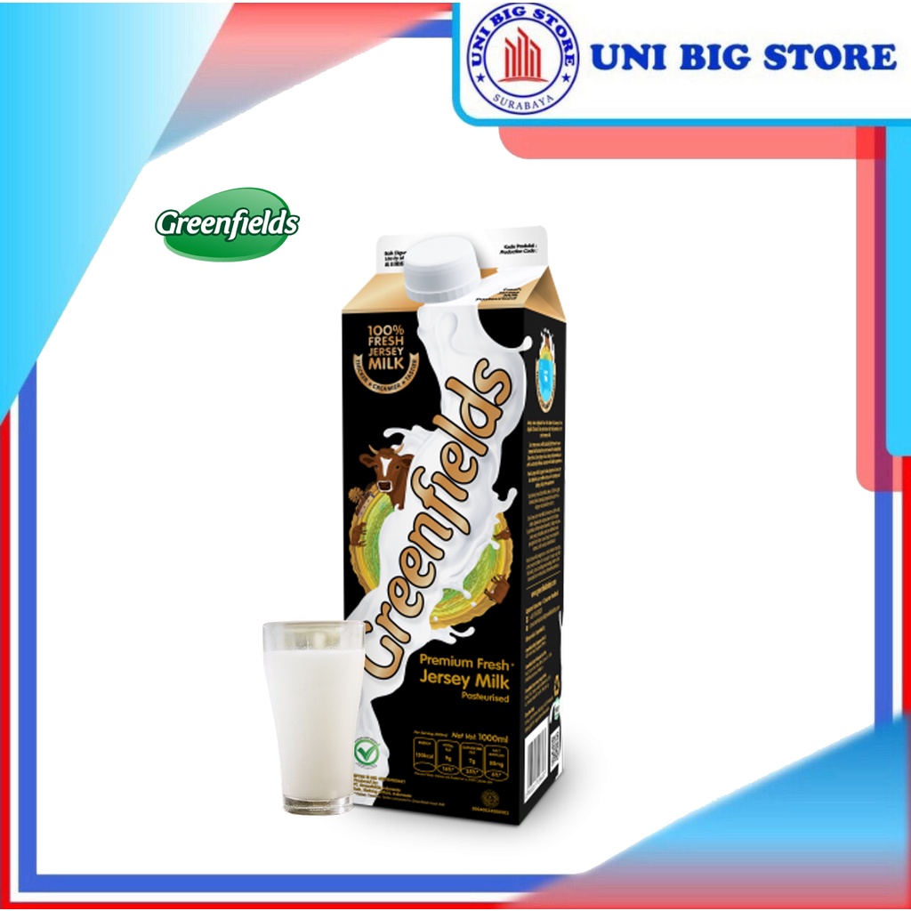 

Greenfields Fresh Full Cream Jersey Milk Plain Susu 1 Liter