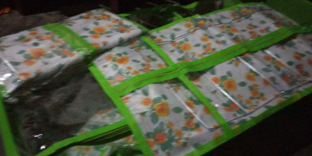 [bisa Cod]promo Murah Set 3 In 1 Rak Tas Gantung Motif Bunga Full Resleting Kualitas Terbaik & Murah