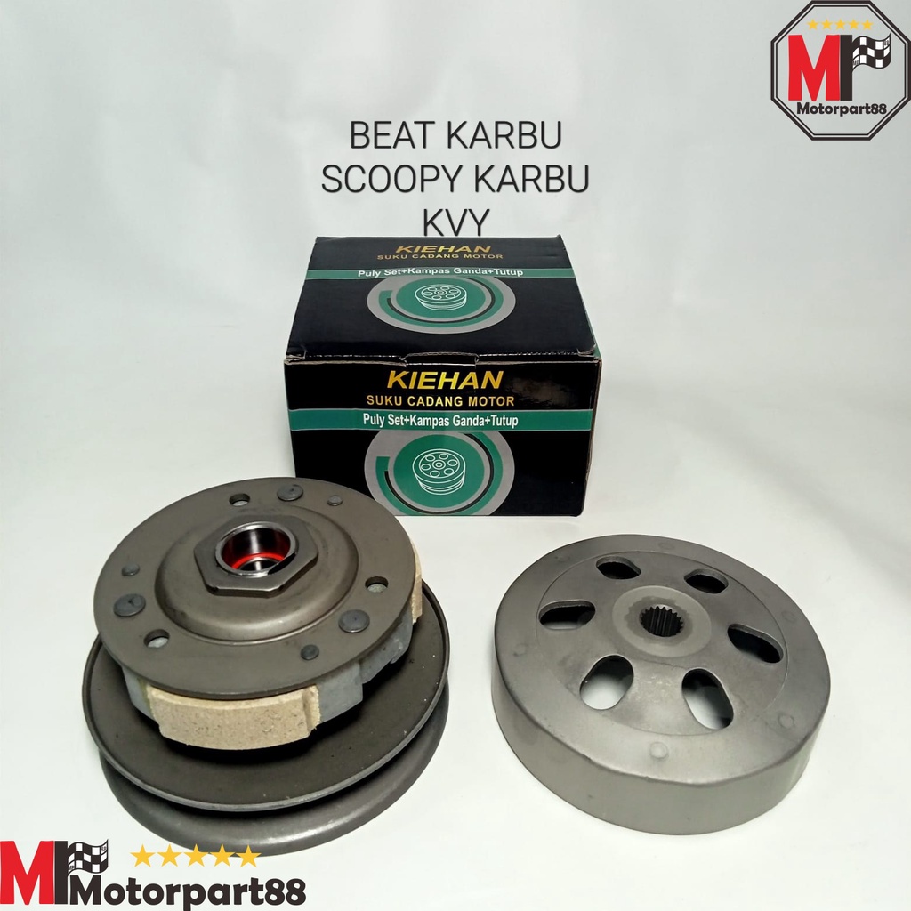 PULLY PULI PULY ASSY KH KOMPLIT BELAKANG BEAT SCOOPY KARBU KVY