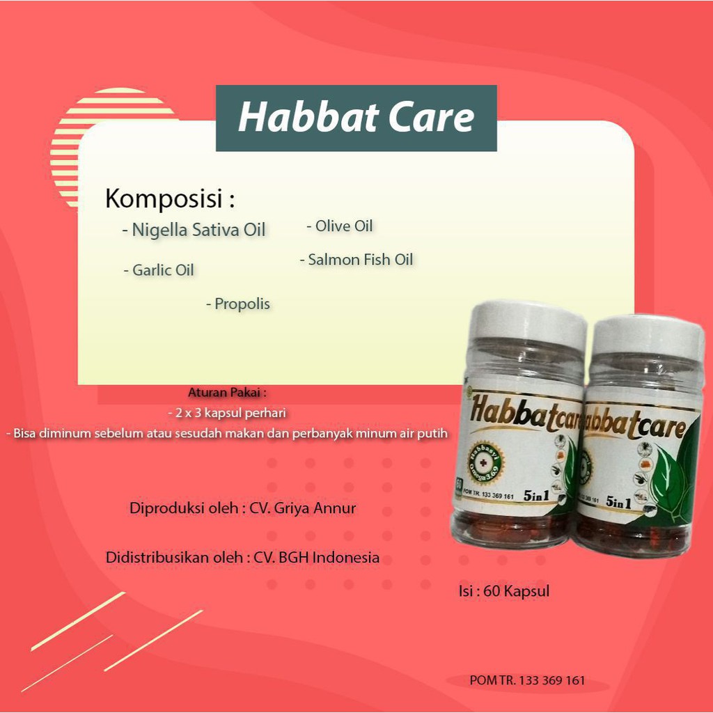 Habbatcare 5 In 1 60 Kapsul Bukan Nigellive