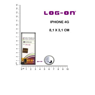 BATERAI IPHONE 4G BATRE DOUBLE POWER BATTERY LOG-ON