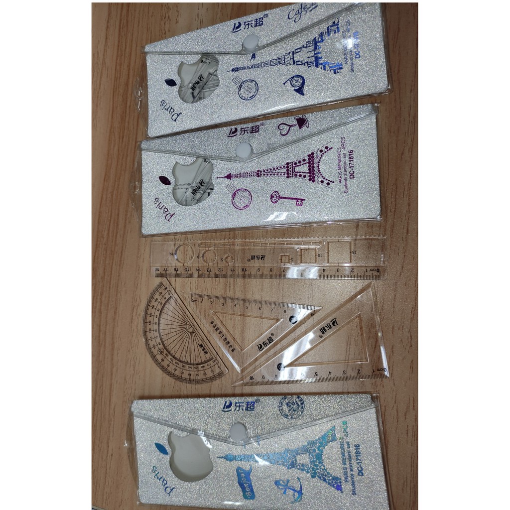 

penggaris set evercross dc 171816 paris glitter