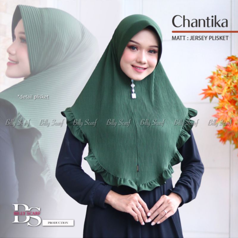 Jilbab Khimar Instan Simple Chantika Ori Billy Scraf