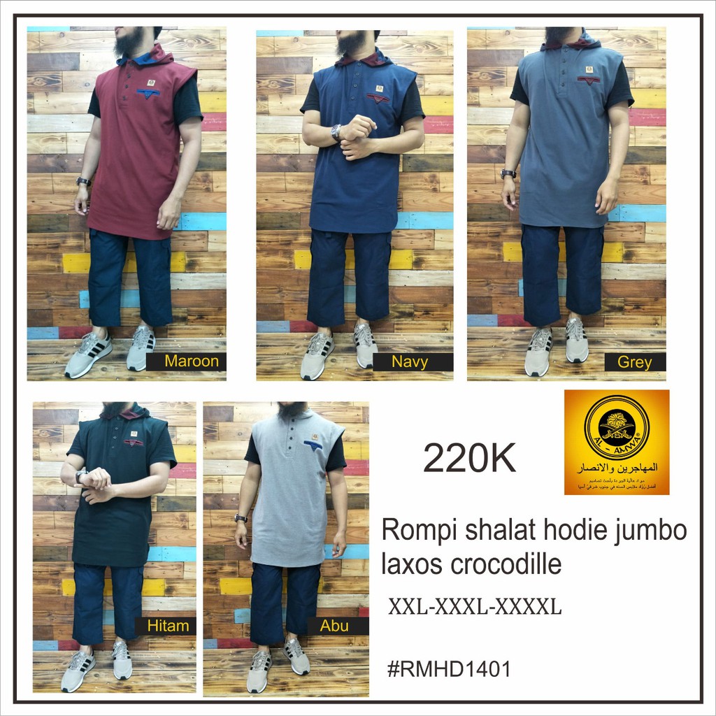 Rompi Sholat Hoodie JUMBO Premium Al Amwa
