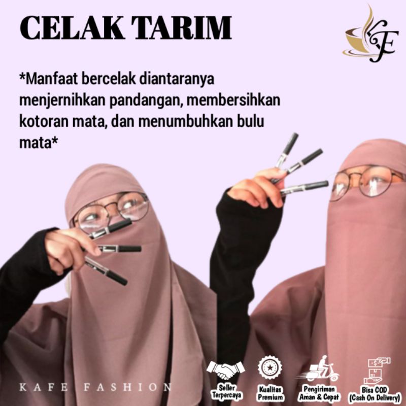 Celak Mata Tarim Original Itsmid Tariim Tareem Ori dengan Air Zamzam Eyeliner Muslimah From Hadromaut Yaman