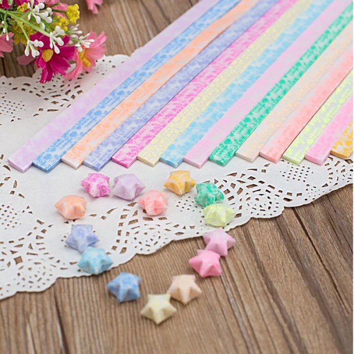 

Senikertas- Kertas Origami Warna Warni 24X1Cm Bintang,Origami Paper Star - 10Colors Mixed -Kertas-