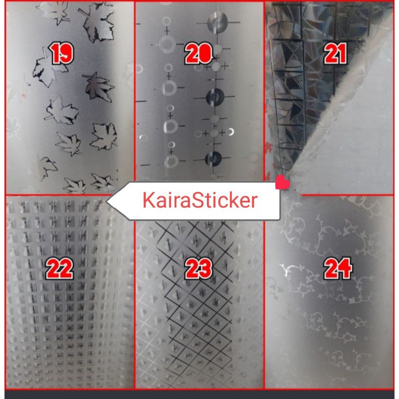 stiker kaca/stiker rumah/kaca film rumah/kaca film motif/kaca film jendela
