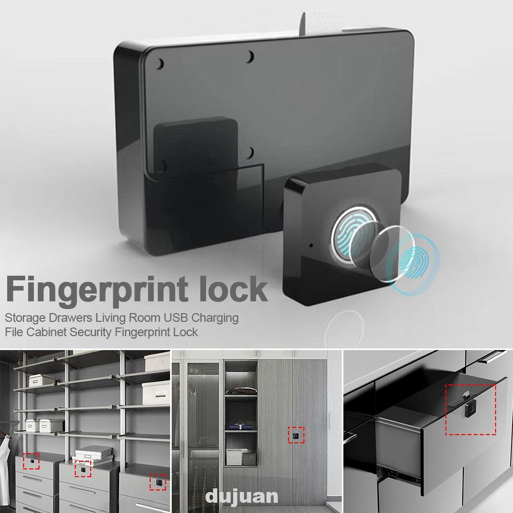 Semiconductor Led Indicator Security Bedroom Storage Drawers File Cabinet Fingerprint Lock Shopee Indonesia