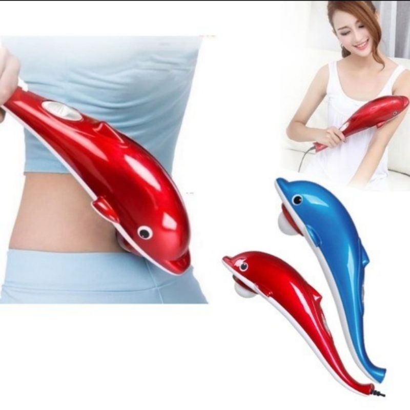 Alat Pijat Dolphin Massager kecil bentuk lumba-lumba original import
