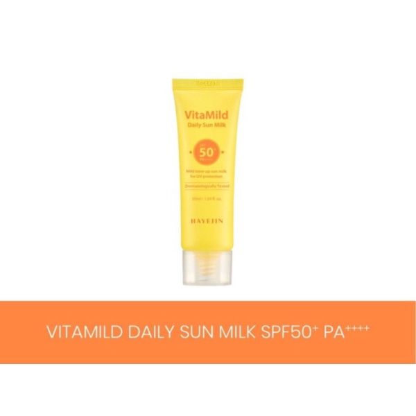 Promo HAYEJIN VitaMild Daily Sun Milk SPF50 PA  Sunscreen - HayejinSunMilk Diskon