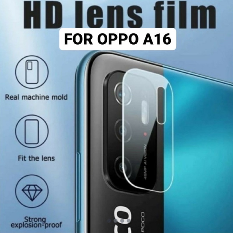 Oppo A16 Tempred Glass Camera Oppo A16 / Pelindung Camera Oppo A16 / Antigores Kamera Oppo A16