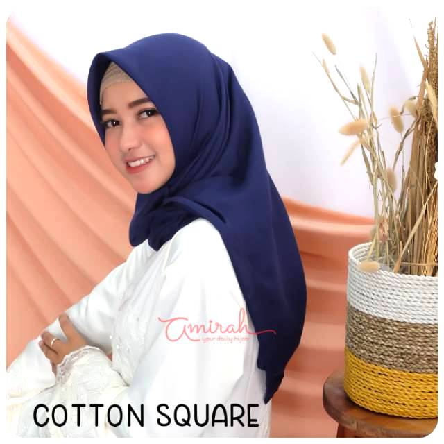 COTTON SQUARE PART 2 / SEGIEMPAT KATUN / JILBAB KATUN SQUARE / KERUDUNG POLOS