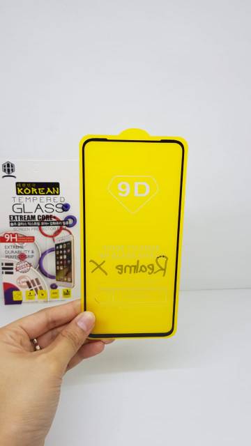 Tempered Glass Realme C30 / Realme X FULL SCREEN TG 5D 9D RealmeX RMX1901 FULL LAYAR FULL GLUE