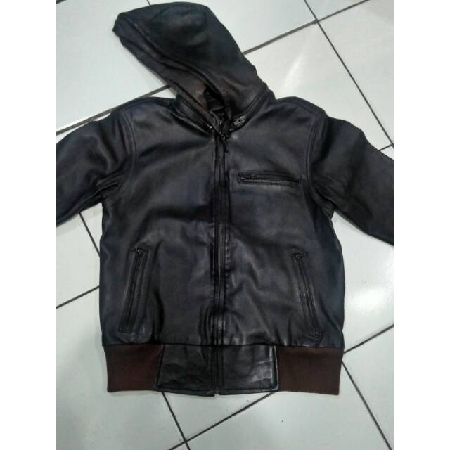 second jaket premium wanita asli kulit domba/desain sendiri