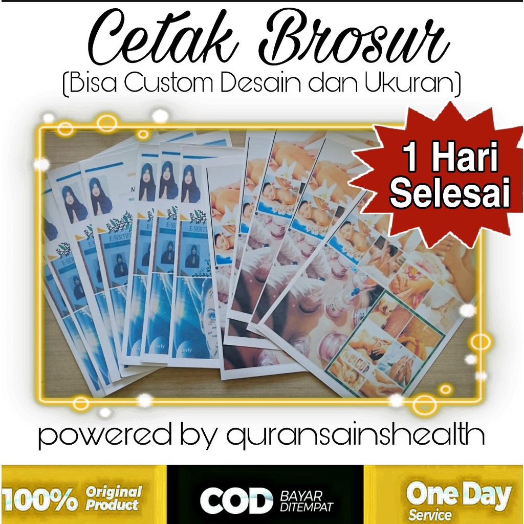 

CETAK BROSUR/PAMFLET/FLYER A4 ART PAPER FULL COLOR