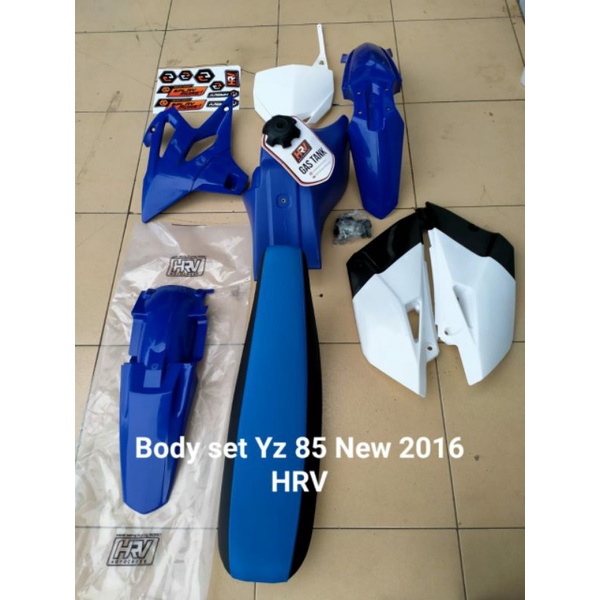 Body set Yz 85 New Trail Komplit Tangki Jok Biru Kombinasi Custom Bebek Rombak Cross Trail