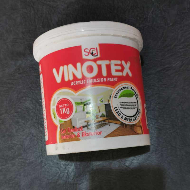 Vinotex Cat Tembok 1Kg Hitam / Putih Bandung