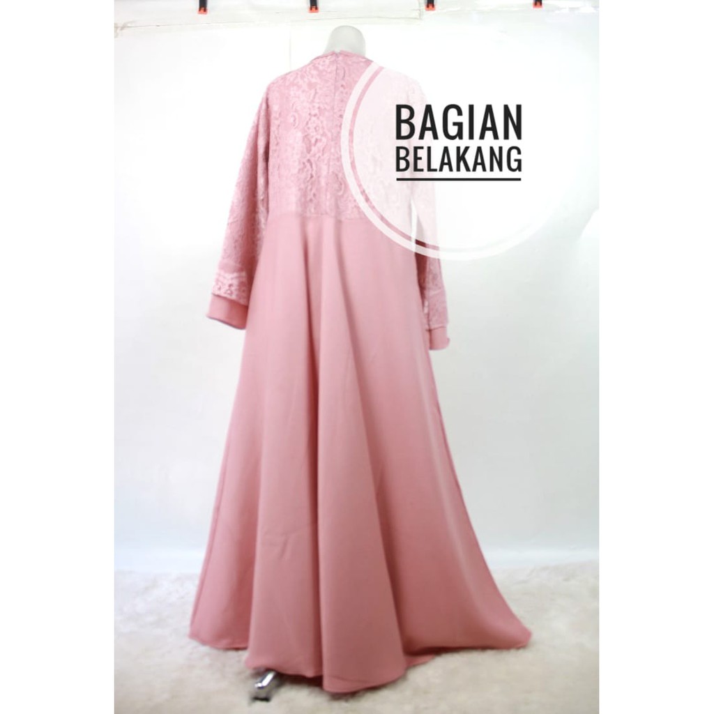 Kahiyang dress brokat Burkat hajatan pesta seragam kebaya fashion wanita muslim syari