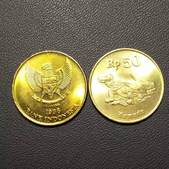 Koin mahar  50 rp Komodo Gress