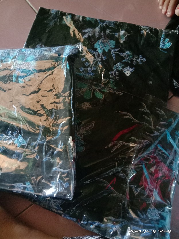 Bisa Pisah Batik Couple Keluarga Sania Ruffle Ori Ndoro Jowi Termurah Cibulan Biru