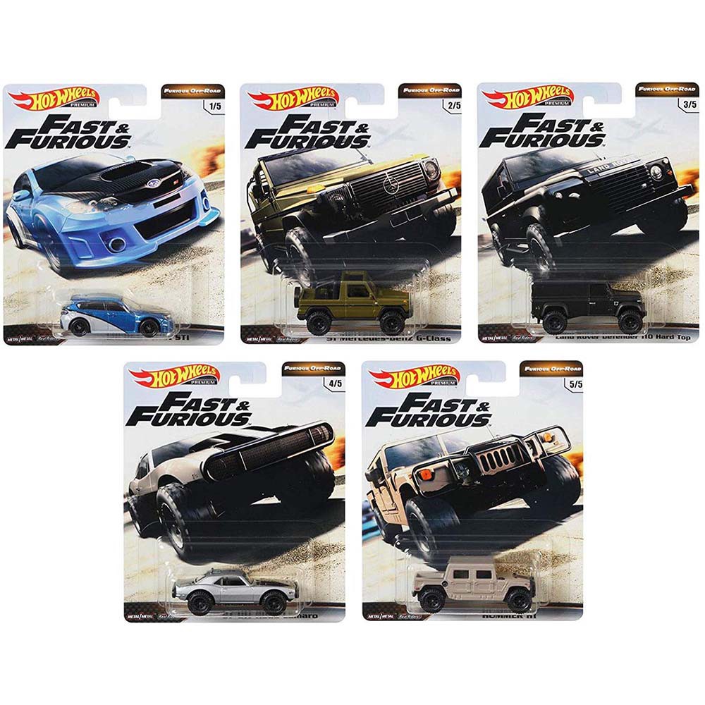 Hot Wheels Fast and Furious offroad mercedes benz g impreza fnf land rover off road hotwheels