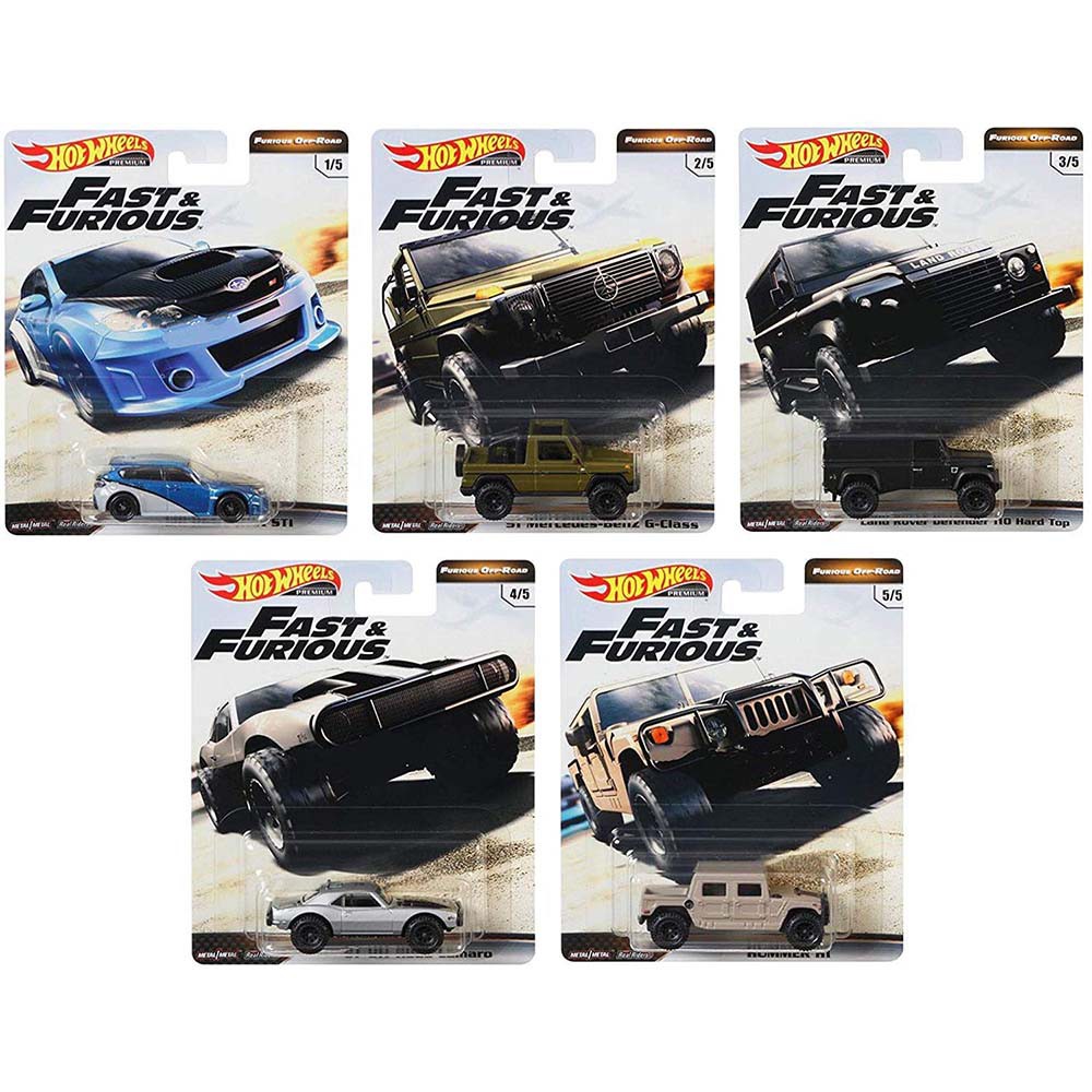 Hot Wheels Fast and Furios Offroad D jeep land rover hummer mercedes camaro subaru hotwheels