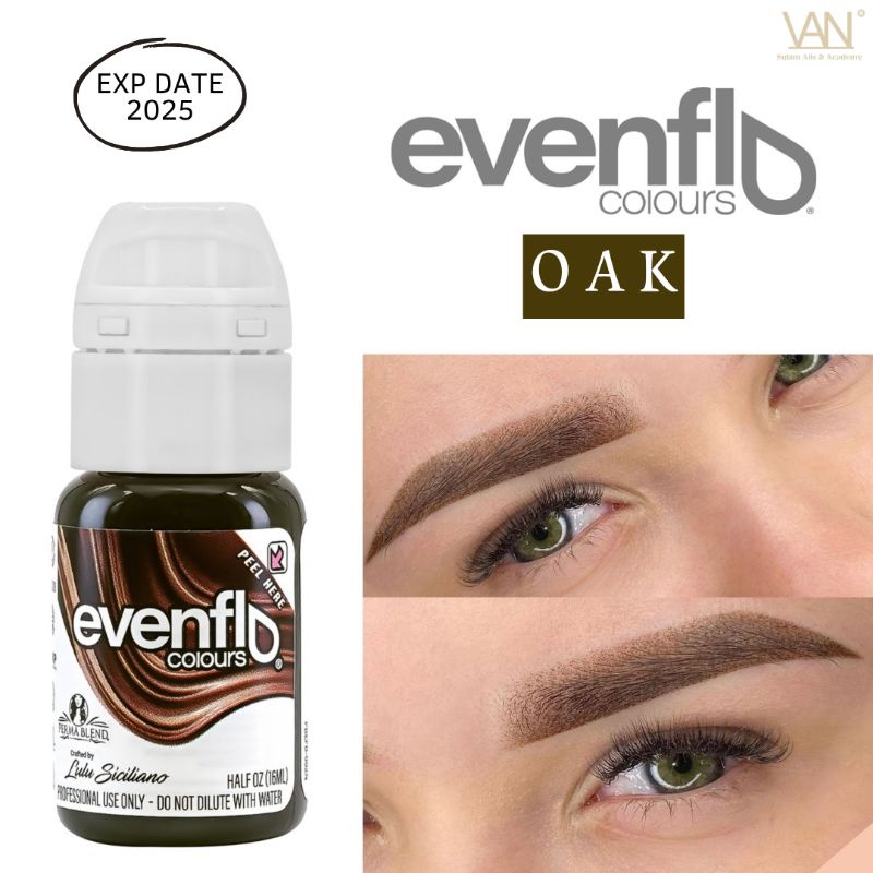 Tinta Sulam Alis Original Permablend Evenflo - OAK Made in USA 15ml