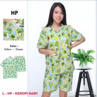 PF Piyama HP KATUN  JEPANG  Motif Kartun Lengan pendek  