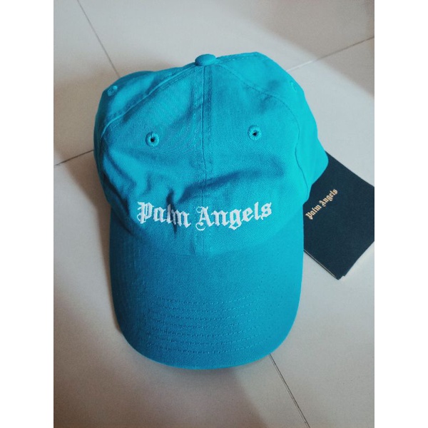 Palm Angels Logo Classic Cap Teal Original Import
