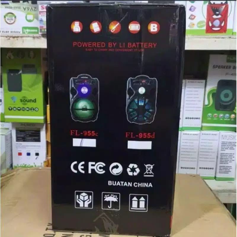 COD SPEAKER BLUETOOTH FLECO 8'5 INCH FL-995C/D FREE MIC KARAOKE + REMOTE-2