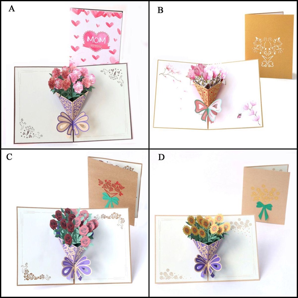 Preva Mother's Day Greeting Card Kartu Ucapan Kreatif Handmade Gift Berkah Kartu Kecil