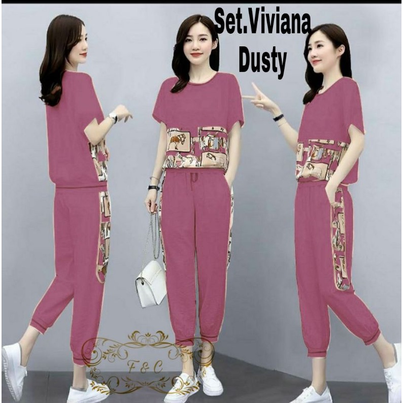 SET CELANA VIVIANA, BABYTERRY, FASHION,SETELAN