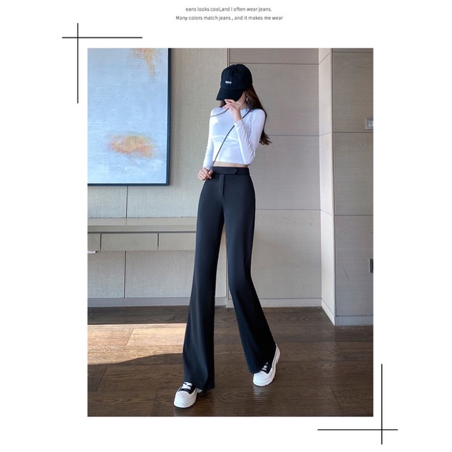 [CLEARANCE SALE] HIGHWAIST CULLOTE WANITA  BOOTCUT PANTS CELANA PANJANG HIGH WAIST MX870