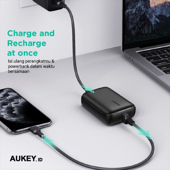 Aukey Powerbank Basix Mini 10.000 mAh PD 22.5W - 500824 - PA-N83S