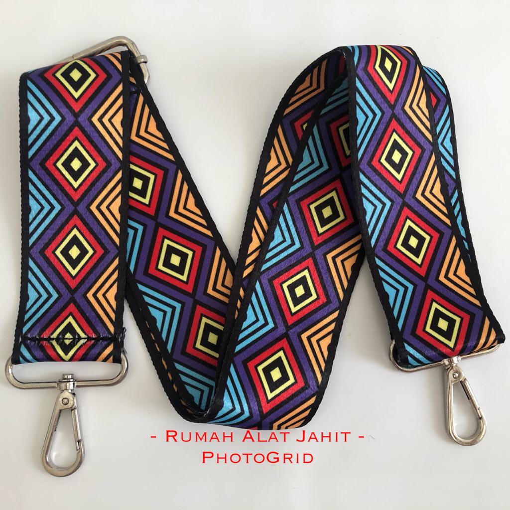 Tali Tas Longstrap Model Batik Tribal 01501 - 4 Pilihan Warna