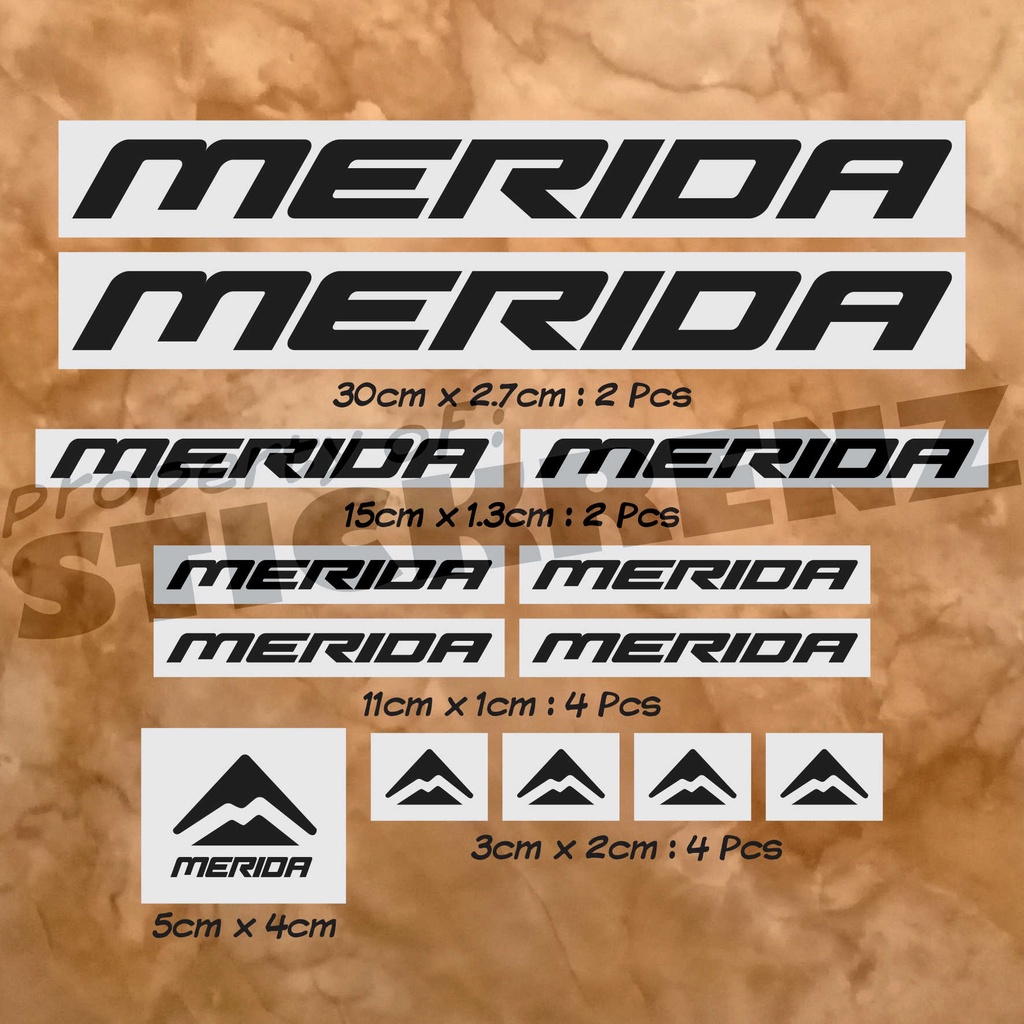 Cutting Sticker Stiker Frame Sepeda Roadbike MTB Merida 01 Custom