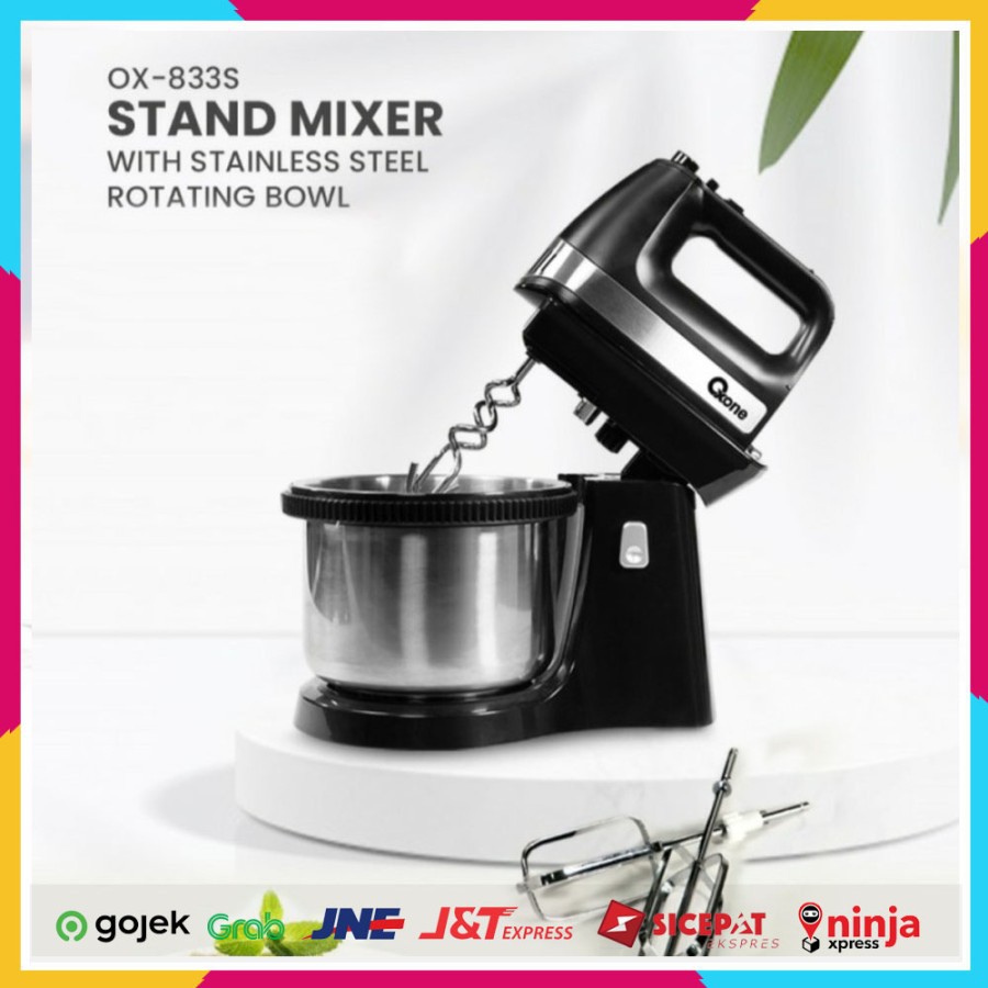 [BD] Oxone OX-833S Stand Mixer With Stainless Steel Ritating Bowl