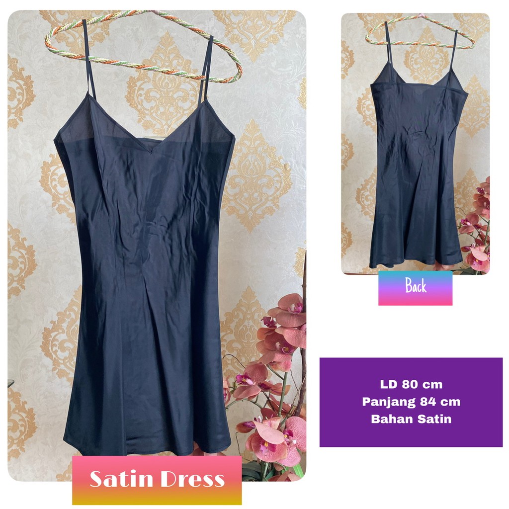 Dress satin/ satin/ silk