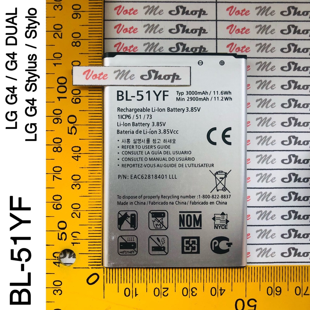 Baterai LG G4 STYLUS DUAL STYLO H815 H810 H811 LS991 H540 H631 MS631 H635 H540 H630 H542 H630D VS986