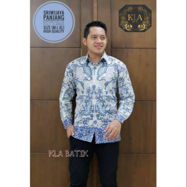 SRIWIJAYA PANJANG.Kemeja Batik Pria Modern